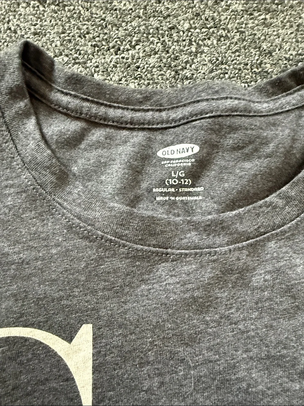 Old Navy Girls Long Sleeve Tees - Charcoal, Blush Pink, White